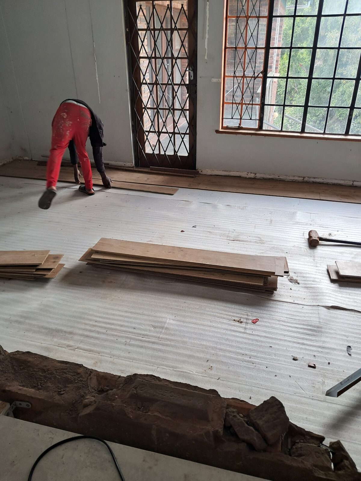 Kitchen renovation in progress
