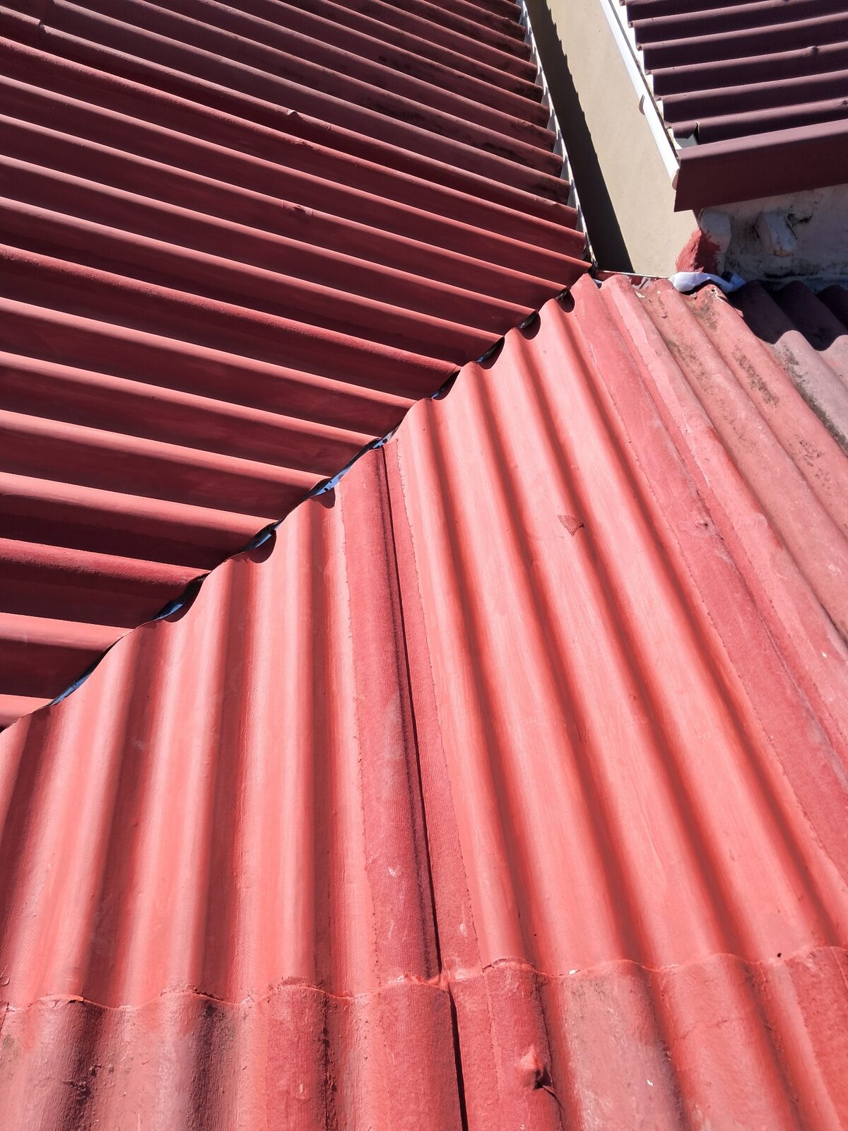 Rusted metal roof — leak detection