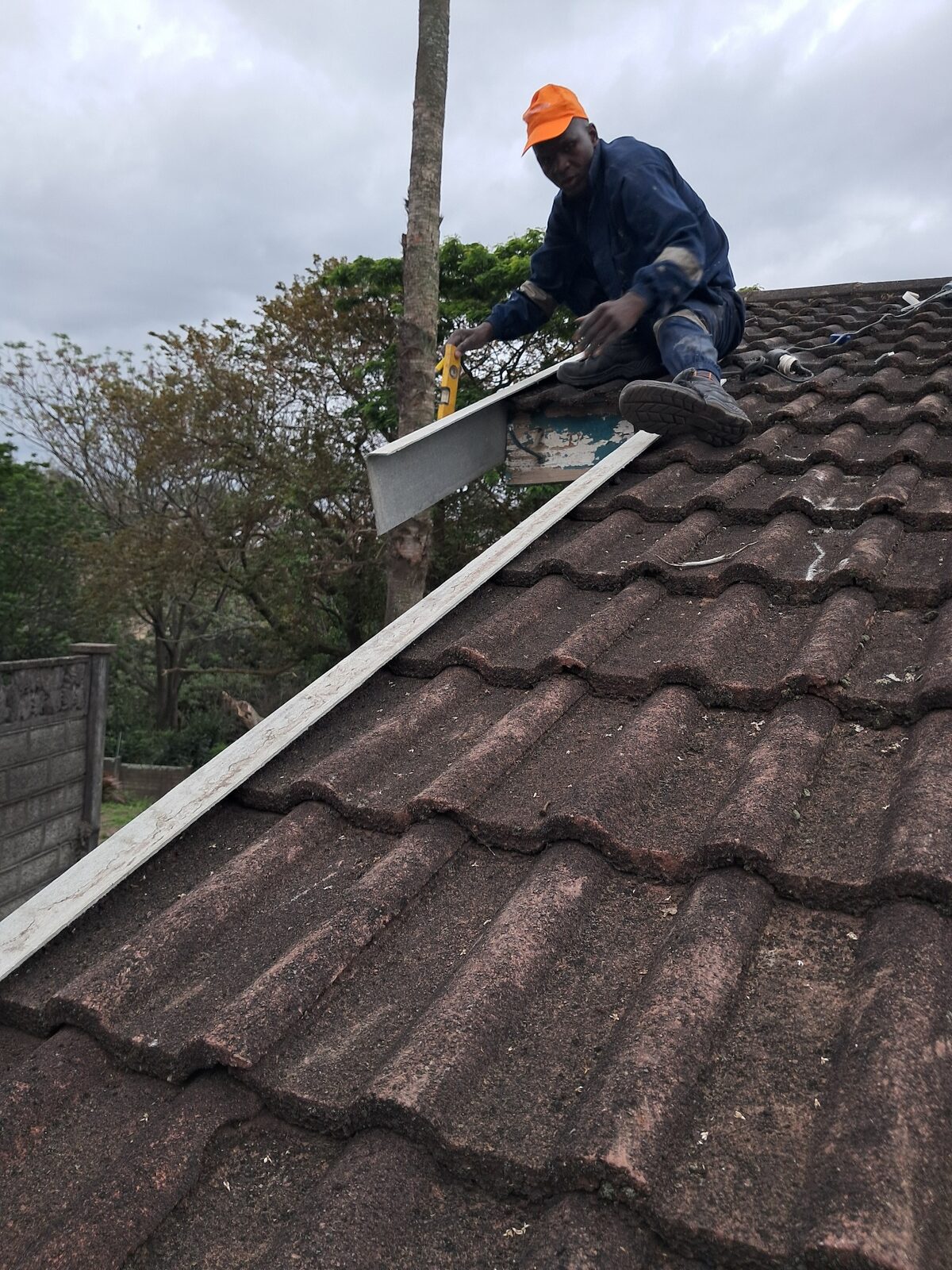 Stripping old tiles for replacement